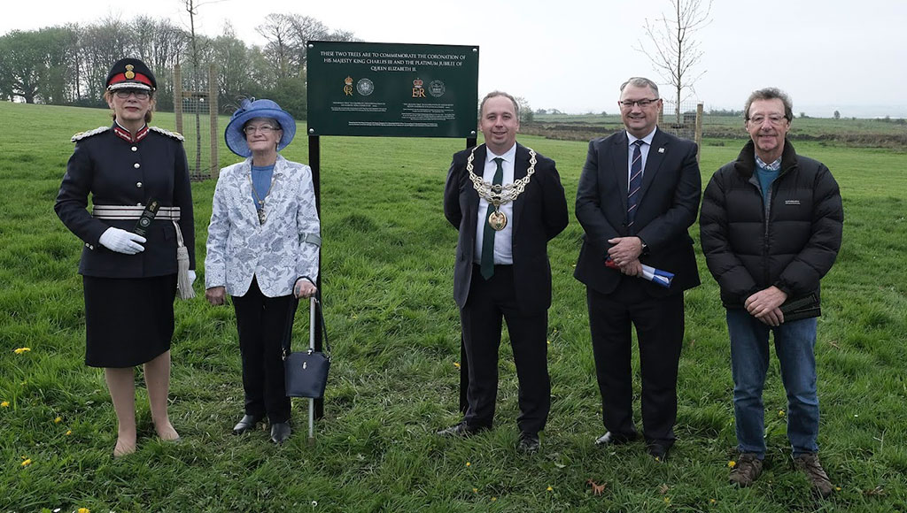 Lord Lieutenant of Greater Manchester, Mrs Diane Hawkins and the Mayor of Horwich, Cllr Steven Chadwick