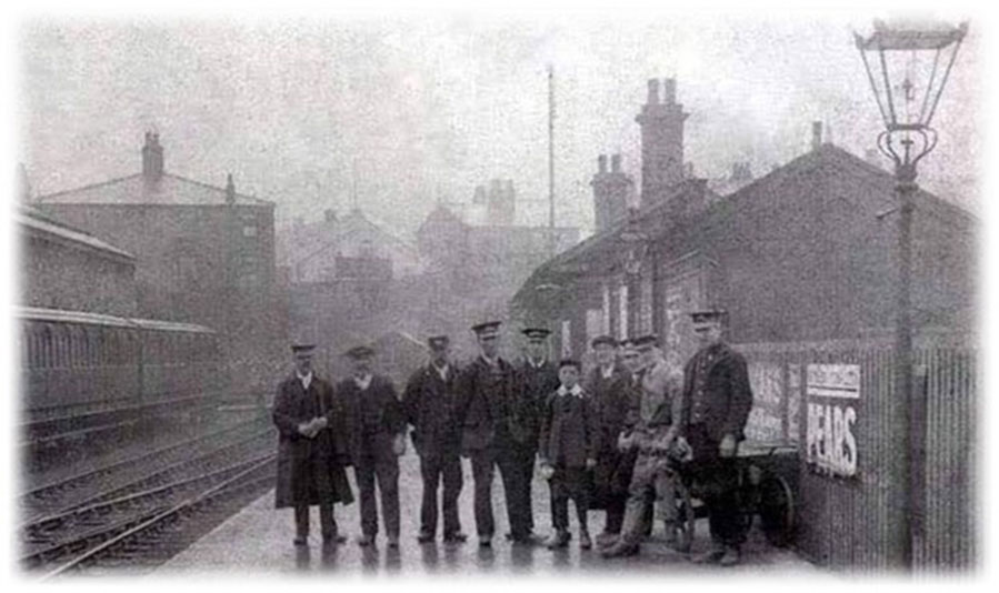 Horwich Station Staff early 20th Century